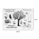 DIY Scrapbooking Transparent Silicone Seal Stamp Sheets Album Card Decor