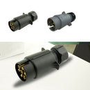 Car Trailer Truck 7Pin 12n & 12s Plug Adapter Converter Tow Bar Socket Connector