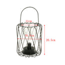Hanging Or Table Industrial Style Heavy Iron Lamp LOFT Style Battery Powered