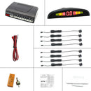 Car LED Parking Sensor Kit, Front and Rear Reverse LED Display Kit with 8 S