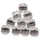 10Pcs Acrylic Clear Ring Earrings Storage Box Display Organizer Black Pad A
