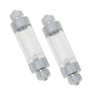 2PC Aquarium Check Valve Bubble Counter For CO2 System Regulator Useful -Dual