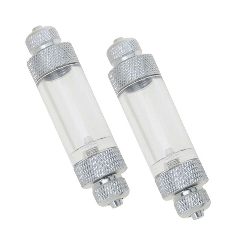 2PC Aquarium Check Valve Bubble Counter For CO2 System Regulator Useful -Dual