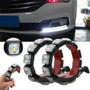 2pc Car Flexible 6 LED DRL Daytime Running Light Driving Daylight Fog Light Lamp
