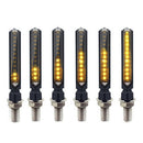 4x Universal Motorcycle LED Turn Signals Indicator Light Warning Lamp Yel OZ
