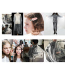 100x Disposable Hair Cutting Cape Gown Barber Capes w/ 4x No Bend Hair Clips