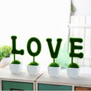 4pcs artificial flowers in pots Pine Emulate Bonsai Simulation Decorative F K6I1