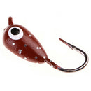 6Pcs/Lot Winter Ice Fishing Lure 1.8cm 1.5g Mini Metal Lead Head Hook Bait