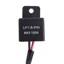 Black Motorcycle Bike 2 Pin 12V LED Turn Indicator Light Flasher Blinker Re
