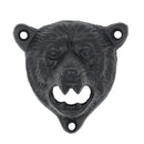 Home Pub Creative Iron Retro Animal Bear Wall Mounted Soda Bottle Opener