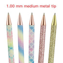 Ballpoint Pens, 5Pcs Retractable Pen Black Ink Medium Point (1.0Mm) Click B
