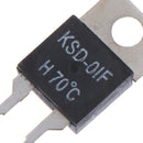 2Pcs  Normally Open Thermal Switch Temperature Sensor Thermostat KSD-01F 70  Pb