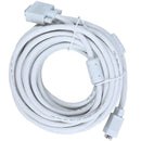 VGA cable, 10 meters, 15 pins, male white