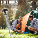 Stainless Steel Outdoor Tent Accessories Spiral T-shape Tent Nail Windproof