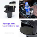 Carbon Fiber Center Console Drink Cup Holder Box For Car Interior Fitting Well