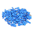 100pcs Female/Male Insulated Electrical Spade Crimp Terminal Wire Connector Blue