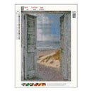 5D DIY Full Drill Diamond Painting Sea View Room Cross Stitch Embroidery