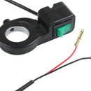 Universal Moto Quad 22MM 12V Light Switch Handle Switch ON / OFF Button Gre W7S2