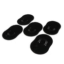 5 Pieces Round Black Palm Brush for Men, Portable Hair Brushes Beard Shampoo