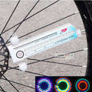 Bicyc motorcycle bike cycling tyre tire wheel valve 16 LED light lamp warning OZ