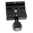 QR-50 Quick Release Plate + QR Clamp Adapter Fit for Arca-Swiss DSLR Camera