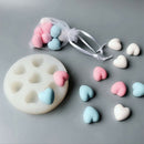Heart Shape Soap Mold Aromatherapy Plaster Candle Making Molds Pendant Jewelr-OZ