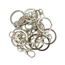 10pcs Lobster Clasp Clips Key Hook Keychain Split Key Rings Jewelry Findings