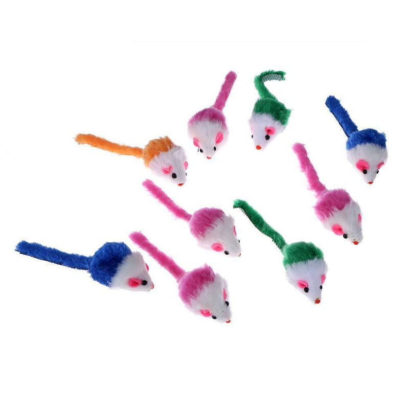 10pcs Kitten Car Play Playing Toys False Mouse in Rat For Pet Cat Funny Gift