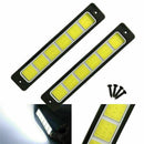 2x Super-Bright-Flexible-Waterproof-COB-LED-DRL-Straight-Driving-Fog-Light C5A0