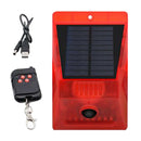 Solar Sound Alarm Light 8-LED 129db Weatherproof Alarm System Garden Yard