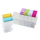 Transparent Spice Storage Containers, Set of 6 Seasoning Shaker Spice Jars  Y6Z2
