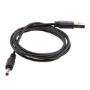 2pcs USB to 3.5x1.35mm Barrel Connector 5V DC Power Cable Jack Male, 1m/3ft