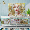 5D DIY Special Shaped Diamond Painting Beauty Cross Stitch Mosaic Kit Decor