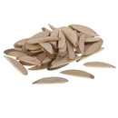 50x Wood Oval Half Cut Log Slice For Wedding Centerpiece Table Decoration