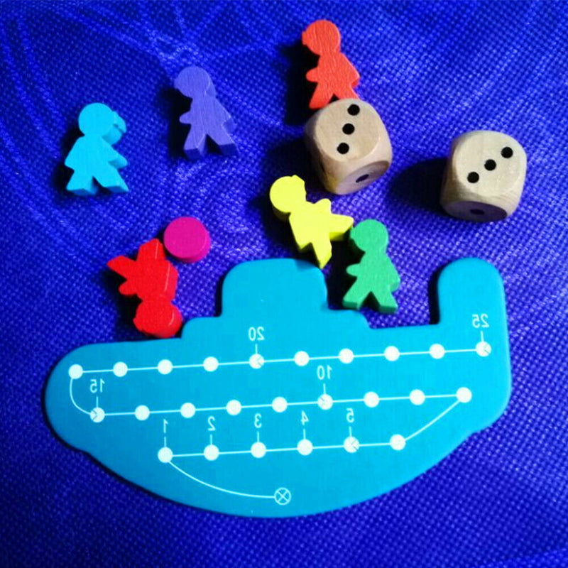 To Players Durable Family Party Board Game Kit Deep Sea Adventure Kids Gift
