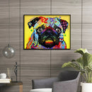 5D DIY Diamond Painting Kits Animal Full Round Drill Picture (B2514 Dog)