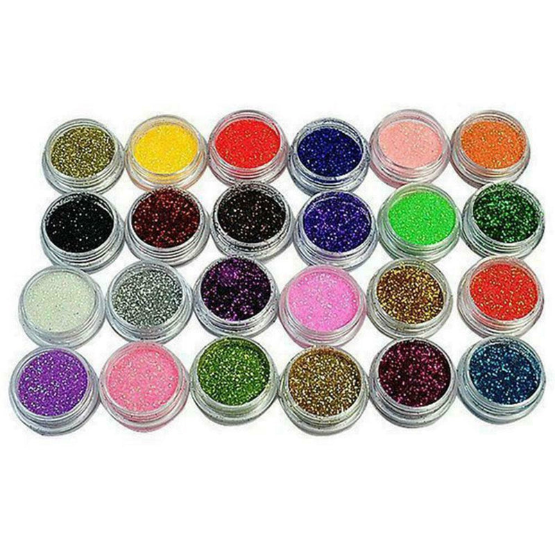 Colorful DIY Nail Glitte Dust Powder Shiny Glitter Art Powder T Shining C8Z6