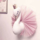 Elegant Swan Throw Pillow Ornament for Photography Props Wedding Decor Pink