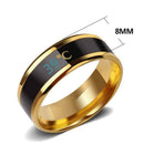 8Mm Mood Rings For Lovers Color Changing Temperature Celsius Display Novelt I3Q9