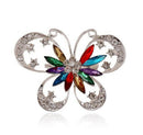 1X Fashion Elegant Diamond Butterfly Wedding Bridal Brooch Pin Rhinestone C