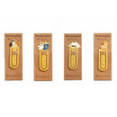4 pcs/Lot Metal bookmarks for books Cute cat bookmark clip Stationery Offic X1F6