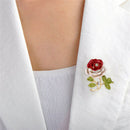 Enamel Flower Rhinestone Crystal Brooch Pin Wedding Bridal Bouquet Pin Jewelr Gw