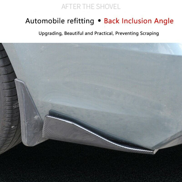 2Pcs Universal Carbon Fibre Style Car Side Skirt Rocker Splitters Winglet C V9O8