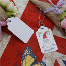 50Pcs Santa Kraft Paper Christmas Hanging Label Price Hang Tags Cards M&OBX
