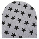 Kids Boys Girls Stars Patterns Soft Cute Knit Hat Beanies Cap gray S3B7