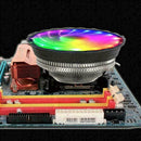 Universal LED CPU Cooling Fan RGB Lighting 4 Pin Intel Cooler Radiator Desk K7T5