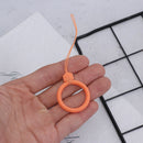 2Pcs Universal Silicone Mobile Phone Lanyard Ring U disk Shatter-Resistant S Ew