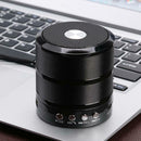 WS-887 Mini Bluetooth Subwoofer Bass Speaker MP3 Player FM Radio (Black) A