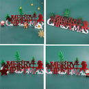 Silicone Cake Mold Merry Christmas Fondant Cake Decorating alphabet Tool Kitchen