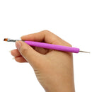 2-Ways Nails Art Pen Painting Dotting Acrylic UV Gel Polish Brush-Liner Tool LJ